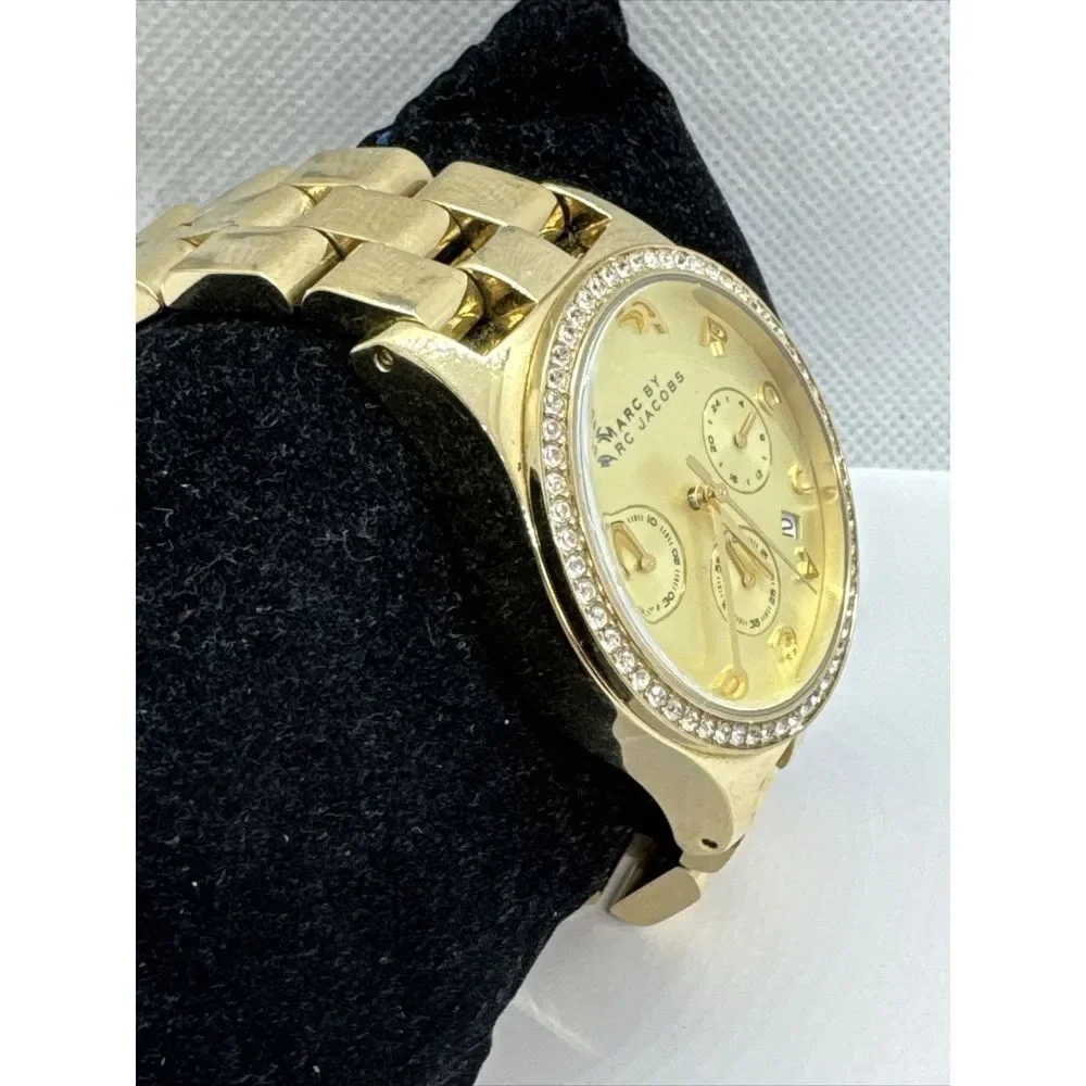 Marc Jacobs MBM3105 Women's Gold Stainless Steel Analog Dial Quartz Watch JNA734